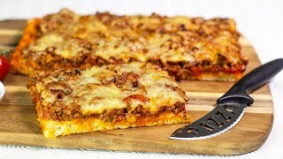 PIZZATEIG OHNE GEHEN für PIZZA BOLOGNESE [upl. by Britte784]