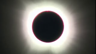 See the exact moment solar eclipse reaches totality over North Texas [upl. by Ecadnak914]