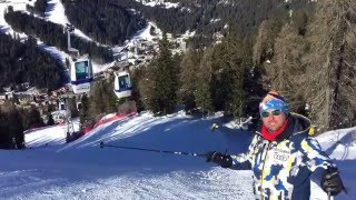 Madonna di Campiglio Spinale Direttissima 70 pista nera molto ripida extreme [upl. by Earlie629]