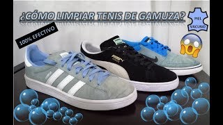 COMO LIMPIAR Y RESTAURAR TENIS DE GAMUZA 100 EFECTIVO [upl. by Danielle414]