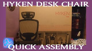 HOW TO ASSEMBLE THE HYKEN DESK CHAIR [upl. by Netneuq]