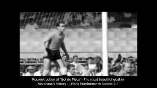 Pelé GOL DE PLACA  The best goal in the history of Maracana 1961  El mejor gol en Maracanã [upl. by Oehsen]