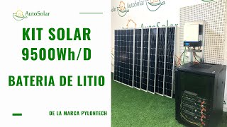 Kit Solar Vivienda Aislada con Baterías de Litio Pylontech [upl. by Jada]