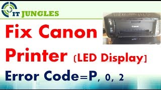 FIXED Canon Printer Error P 0 2 P02 LED Display [upl. by Roban]