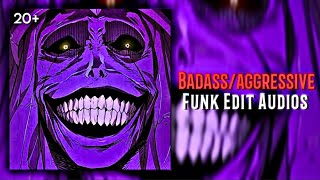 Badass Funk Edit Audios For Your Anger Issues😈💀 [upl. by Dichy]