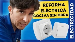 CÓMO INSTALAR ENCHUFES DE SUPERFICIE SOLERA EN COCINA SIN OBRAS [upl. by Sitruc]