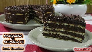 MARQUESA DE CHOCOLATE receta Venezolana delirio de sabor [upl. by Enelad544]