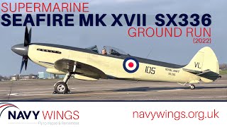 Supermarine Seafire MK XV11 Ground Run [upl. by Anayek]