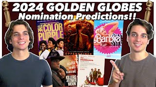 FINAL 2024 Golden Globes Nomination Predictions [upl. by Leotie]