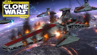 Epic Star Wars Empire at War Space Battles  Massive Cinematic Clone Wars Battle [upl. by Doran]