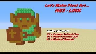 Pixel Art Tutorial  NES Link  Minecraft [upl. by Dawna]