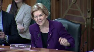 Senator Warren Questions CFPB Director Kraninger About Lack of Enforcement Action [upl. by Zevahc17]