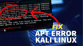 Fix Kali Nethunter apt Error Resolve Failure  Termux chroot [upl. by Nonnel180]