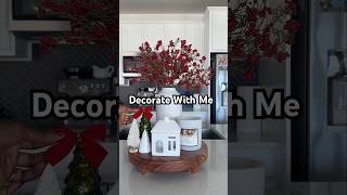 DECORATE THE KITCHEN WITH ME  CHRISTMAS DECOR  KITCHEN DECOR  BOWS amp BERRIES  MARSH FOREVER [upl. by Alyhs958]