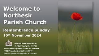 Northesk Parish Church Remembrance Service Sunday 10th November 2024 [upl. by Ditmore]