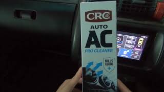 Cleaning car aircon evaporator with CRC Auto AC Pro Cleaner [upl. by Murphy]