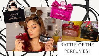 THIS OR THAT  SALVATORE FERRAGAMO SIGNORINA PERFUMES Misteriosa Vs Ribelle PERFUME REVIEW  EDP [upl. by Lecirg]