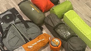 BACKPACKING GEAR LOADOUT What to take on a Kayak and Camp Trip backpacking camping gear [upl. by Aiken]