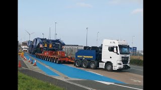 Huge Heavy Transformer on a long low loader [upl. by Dinan]