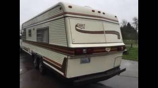 1981 Holiday Rambler Ramblette Travel Trailer MINT [upl. by Butterfield]