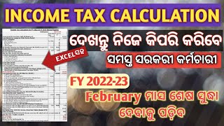 INCOME TAX CALCULATION ନିଜେ କରନ୍ତୁ । [upl. by Eversole]