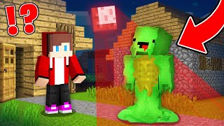 JJ and Mikey Died by BLOOD MOON in Minecraft  Maizen [upl. by Nnaylime85]