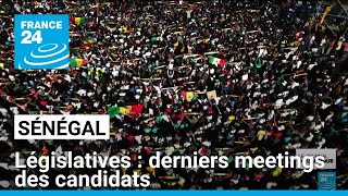 Législatives au Sénégal  derniers meetings des candidats • FRANCE 24 [upl. by Olecram]