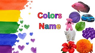 Learn colours name learn color name in English with examples color colours [upl. by Senoj]