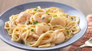 Makarona me karkaleca dhe pana  white cream shrimp pasta recipe [upl. by Pedaiah]