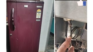 VIDEOCON FRIDGE CHOKING PROBLEM SOLVE WITH GAS CHARGING FRIDGE KAM THANDA KARTA HAI [upl. by Aurora189]