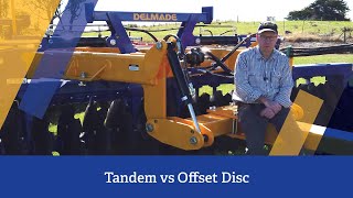 Tandem Disc vs Offset Disc  Rohan from Delmade explains [upl. by Ariajay815]