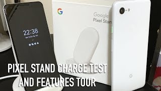 Google Pixel Stand Pixel 3XL  Wireless battery charge test amp review [upl. by Montagna]