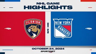 NHL Highlights  Panthers vs Rangers  October 24 2024 [upl. by Mogerly]