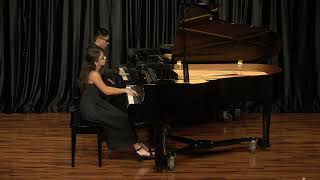 Nichole Mathias and Jeremy Barroga  SaintSaëns quotDanse Macabrequot for two pianos Op 40 [upl. by Desdee]