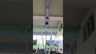 Sanchu’s aerial competition😍 She is making us all proud ♥️ Little surprise shorts youtubeshorts [upl. by Isdnyl]