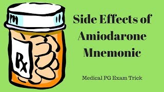 Side Effects of Amiodarone Mnemonic [upl. by Anai]