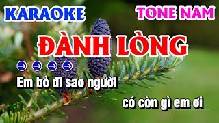 Karaoke Đành Lòng Tone Nam Bbm Nhạc Sống Trữ Tình Thanh Hải [upl. by Hun]