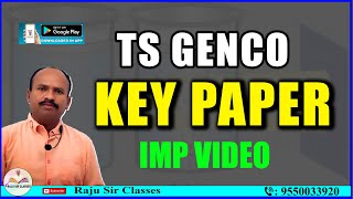 TS GENCO  TS GENCO EXAM KEY PAPER  Raju Sir Classes [upl. by Bailey282]