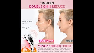 Electric Gua Sha Facial Tools Face Sculpting Tool Heated amp Vibration amp Red Light Massager IN Amazon [upl. by Eanom]