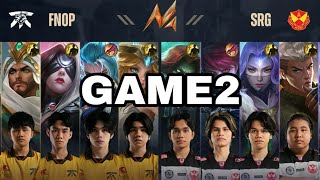 GAME1 SELANGOR RED GIANT VS FNATIC ONIC PH [upl. by Adnorahs695]