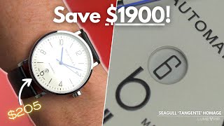 Minimalist design  minimalist price  Seagull 819176091 Tangente Homage Review [upl. by Alf]