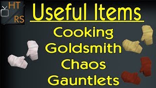 Runescape 3 Useful Items Cooking Goldsmith and Chaos Gauntlets P2P [upl. by Ahtibbat]