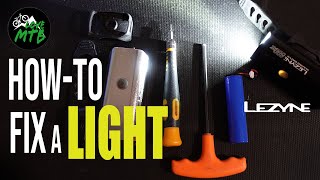 HowTo FIX a LEZYNE BIKE Light  StepbyStep Instructions  Night Riding [upl. by Raseta]