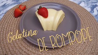 Receta gelatina de rompope [upl. by Adialeda]