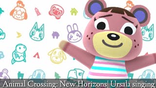 Animal Crossing New Horizons Ursala Singing [upl. by Isnyl]