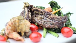 Recipe Grilled Short Ribs and Lobster [upl. by Mont]