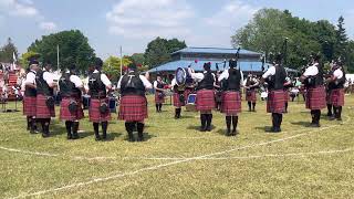 Peel Regional Police Pipe Band Gr2 Cobourg Highland Games 2023 [upl. by Ramirolg]