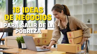 18 ideas de negocios para salir de la pobreza [upl. by Bernardina]