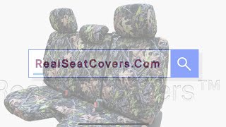 Seat Cover For 2005  2014 Toyota Tacoma Front Bench with 3 Headrest Notched Cushion [upl. by Vatsug]