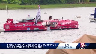 Adventurer leaves Cape on solo rowboat trip to France [upl. by Camille486]